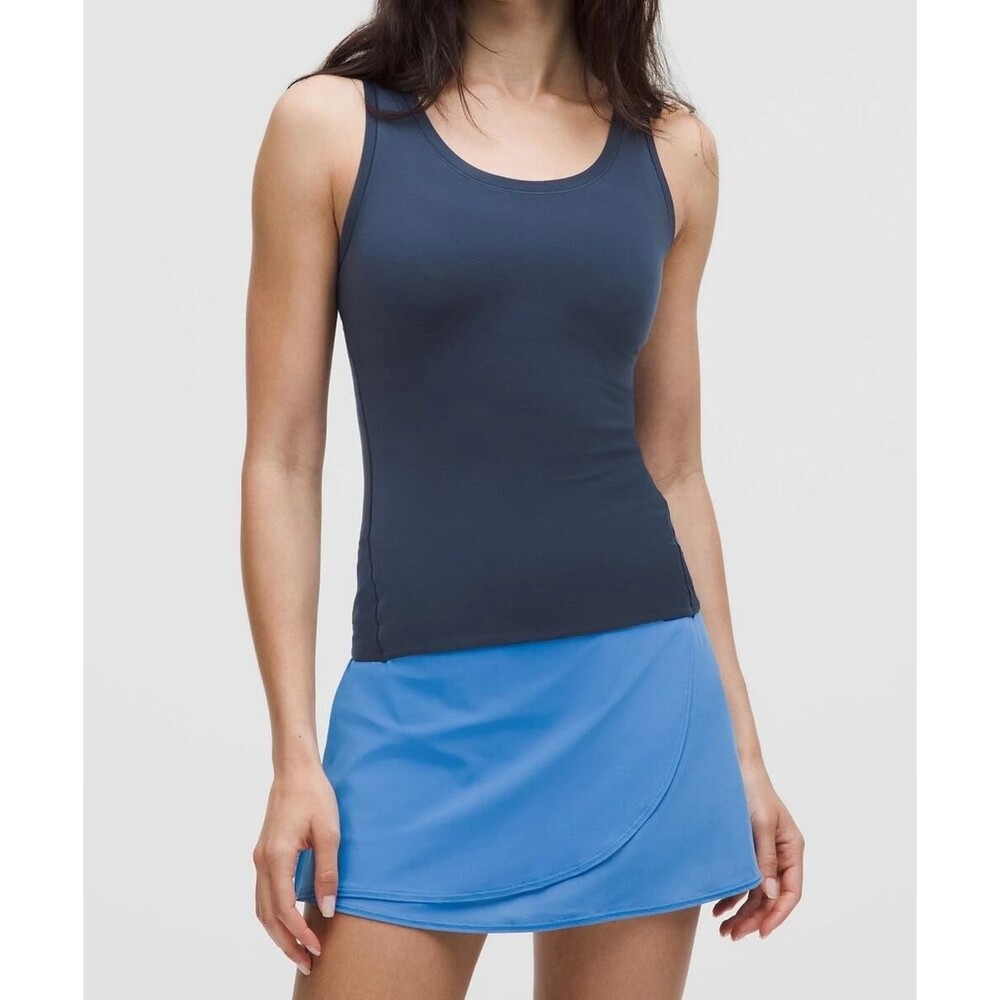 Lululemon Wundermost Ultra-Soft Nulu Scoop-Neck Tank Top Club Blue Large W1FF7S